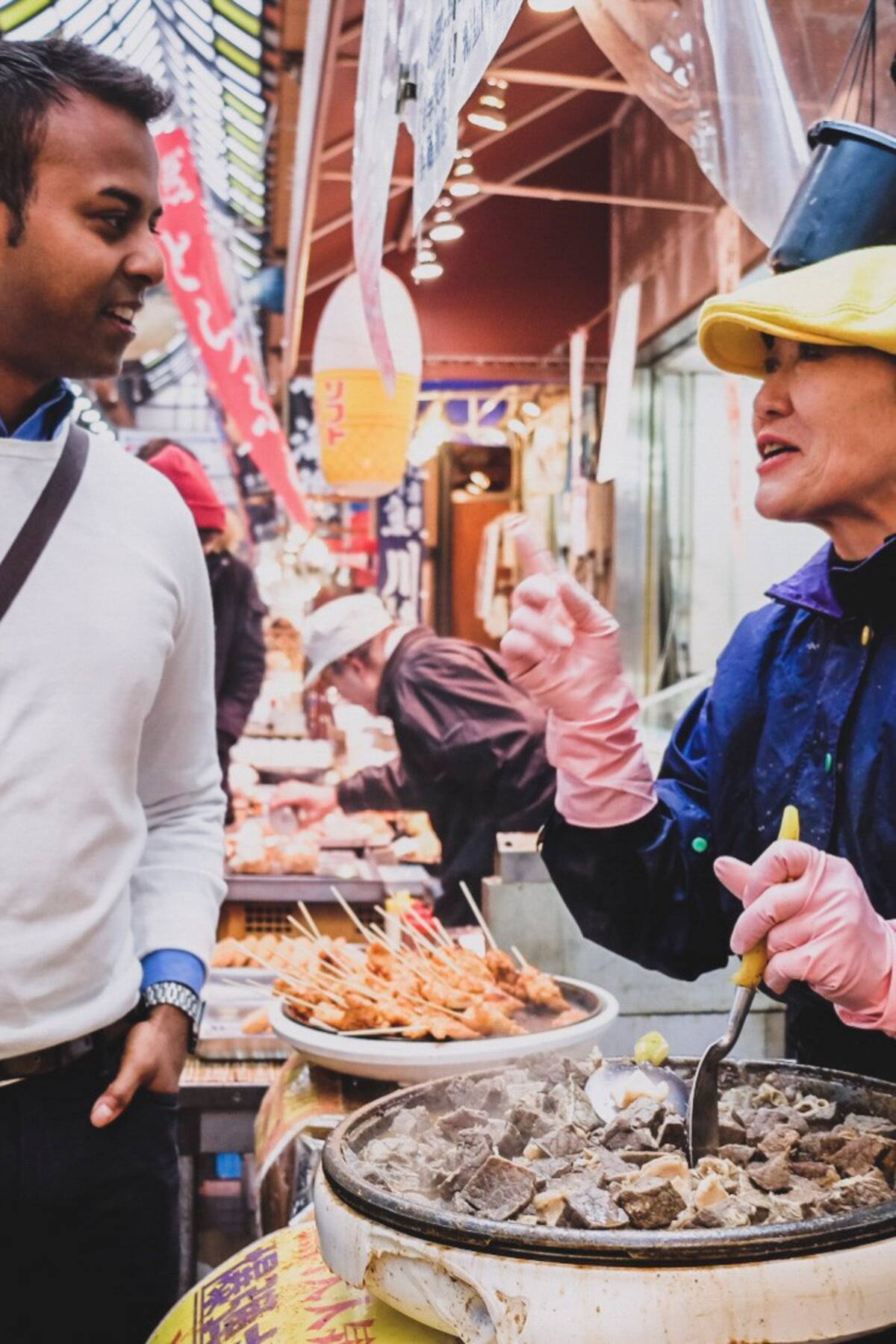 Fresh premium seafood at Kuromon Market Tour in Osaka
